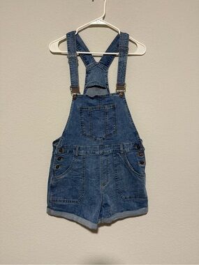 Amazon Women's Denim Short Overalls - Blue
